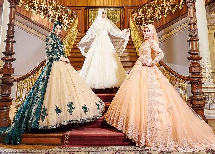 Osmanlı Tesettür Nişanlık Modelleri