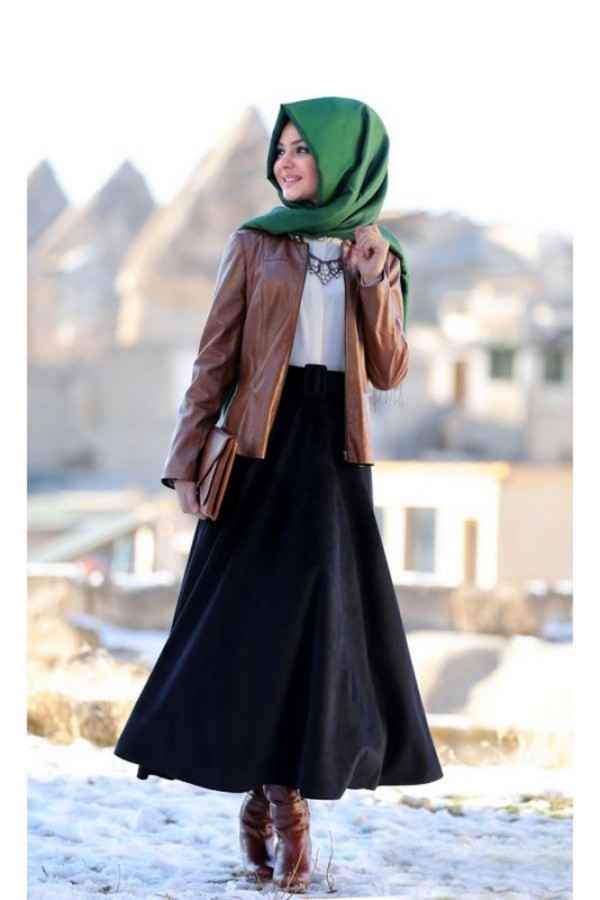 Pınar Şems Kahverengi Deri Ceket Modelleri