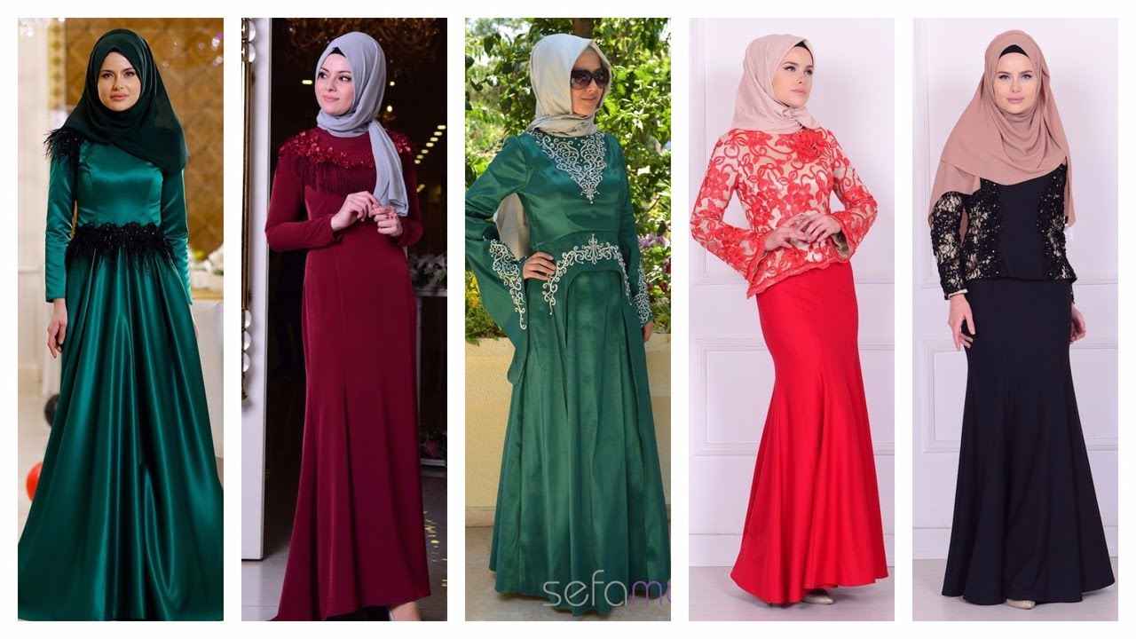 Sefamerve 2017 Tesettür Abiye Elbise Modelleri