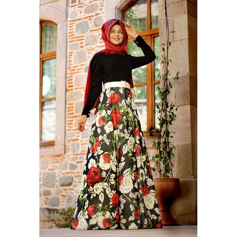 En Güzel Pınar Şems Tesettür Elbise Modelleri