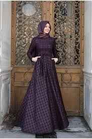 Pınar Şems Kazayağı Tesettür Elbise Modelleri