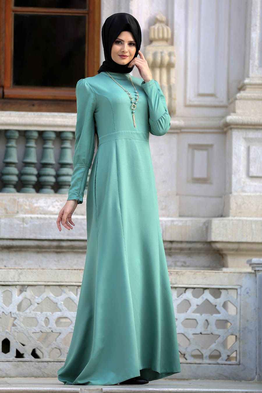 En Güzel Neva Style Tesettür Abiye Elbise Modelleri