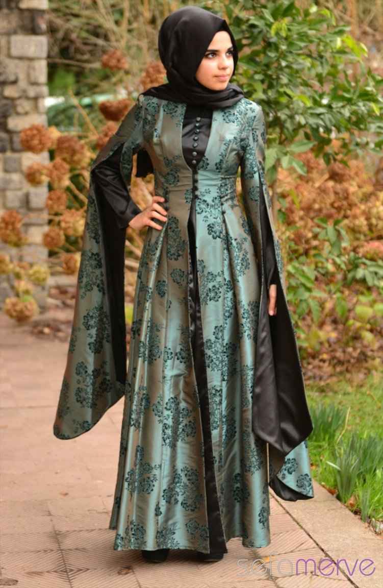 Sefamerve En Şık Tesettür Hürrem Abiye Elbise Modelleri