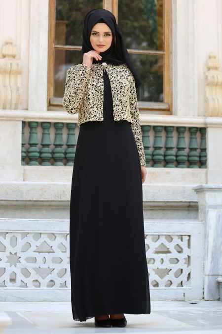 Nayla Collection Tesettür Ceketli Abiye Elbise Modelleri
