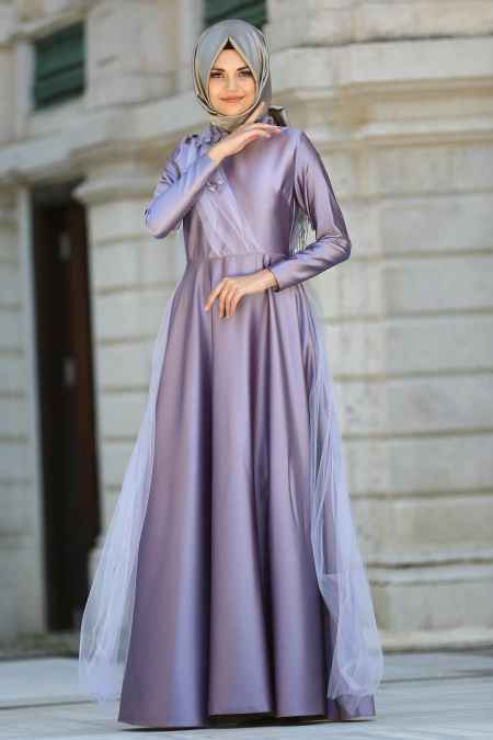 Neva Style Tesettür Tüllü Abiye Elbise Modelleri