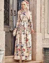 En Şık Desenli Tesettür Abiye Elbise Modelleri