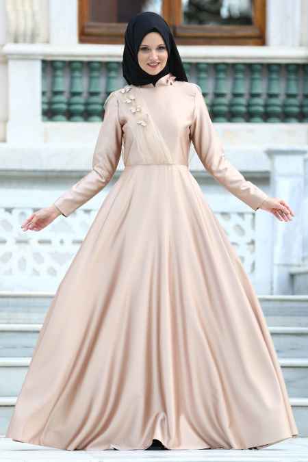 Neva Style Tül Detaylı Tesettür Abiye Elbise Modelleri