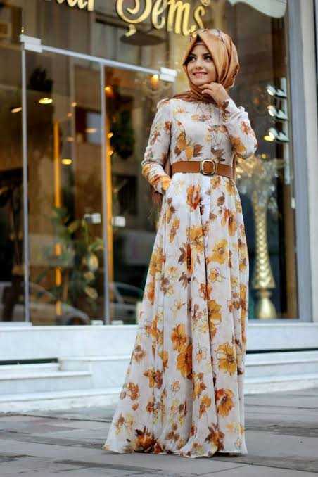Pınar Şems Günlük Tesettür Elbise Modelleri
