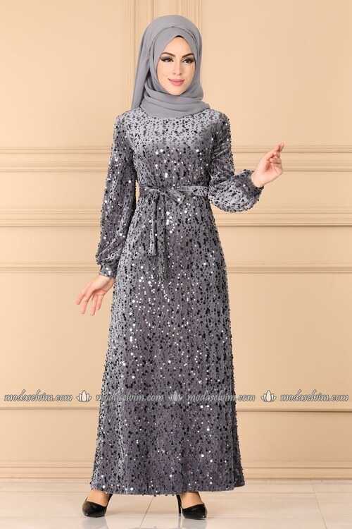 Moda Selvim Pul Payetli Abiye Elbise Modelleri