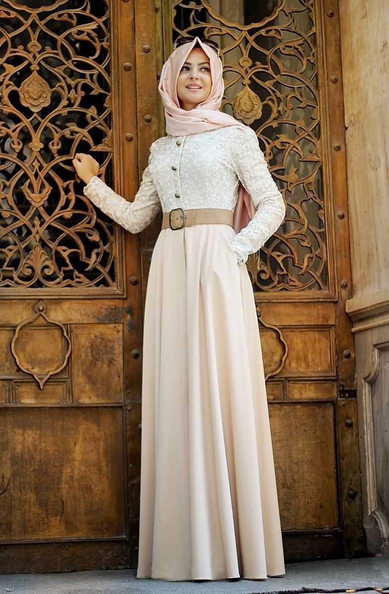 Pınar Şems Cepli Tesettür Elbise Modelleri