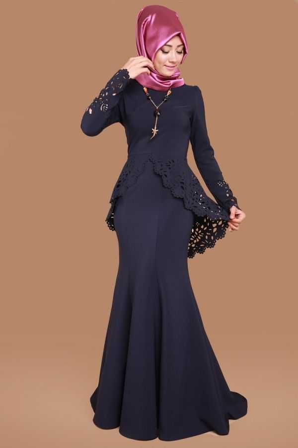 Moda Selvim Lazer Kesim Tesettür Abiye Elbise Modelleri