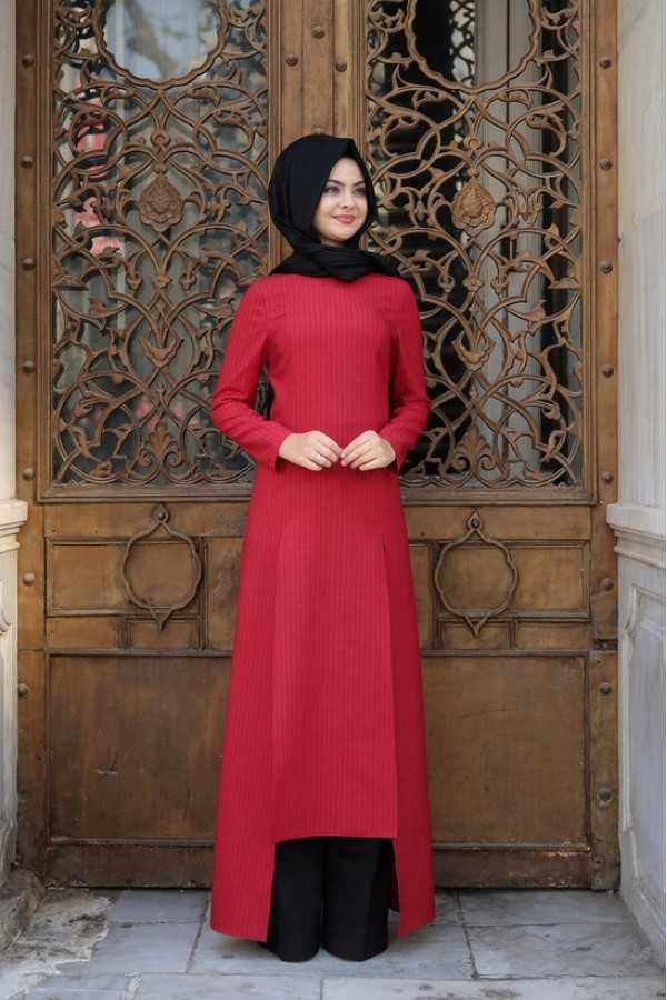 Pınar Şems Tesettür Tunik Pantolon Takım Modelleri