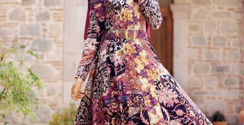 Pınar Şems Desenli Elbise Modelleri