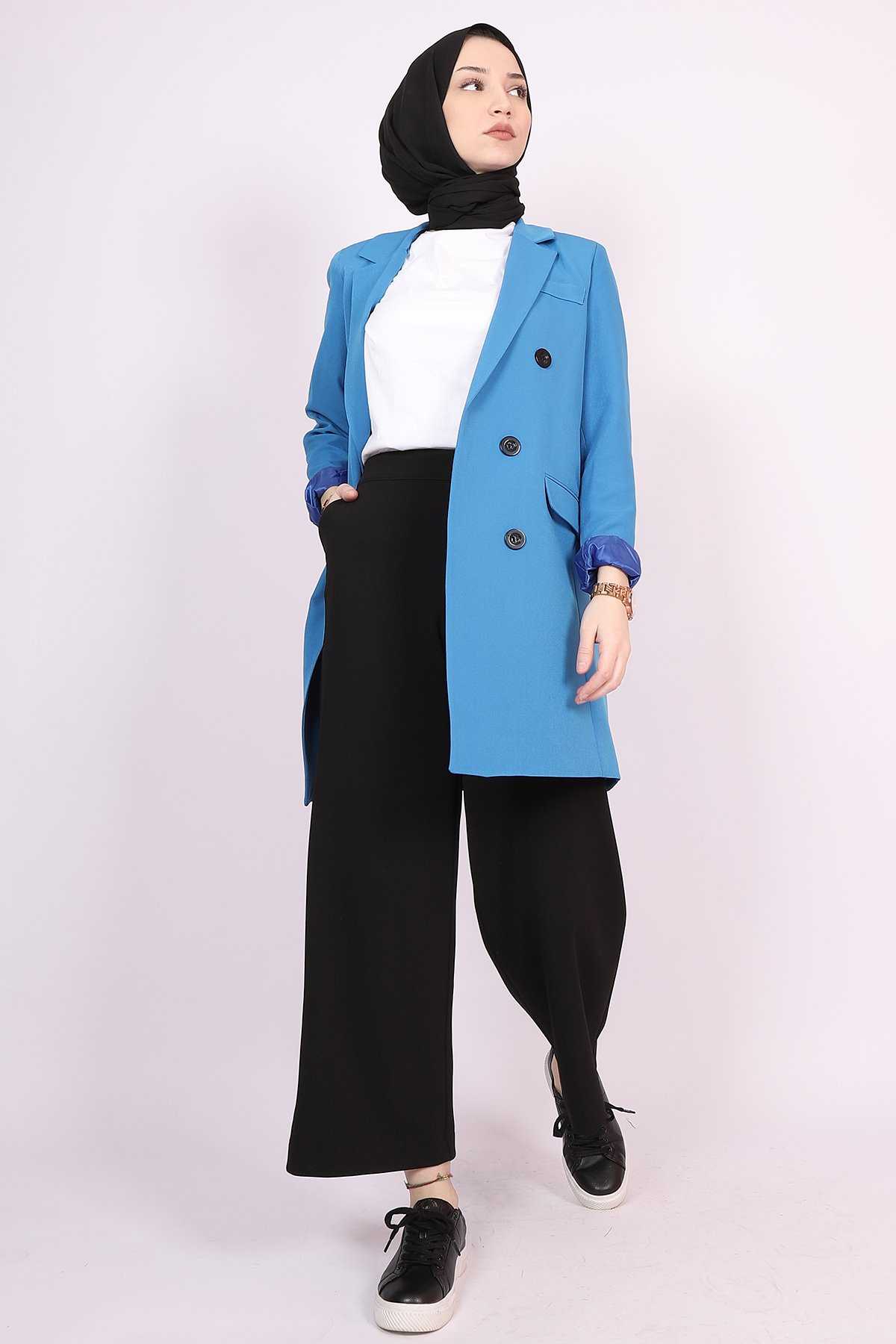 Lamia Giyim Tesettür Uzun Ceket Modelleri