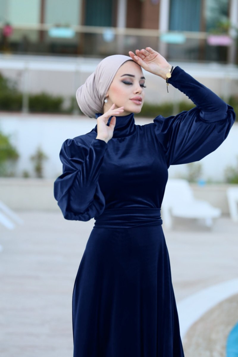 Ns Suud Kadife Abiye Elbise Modelleri