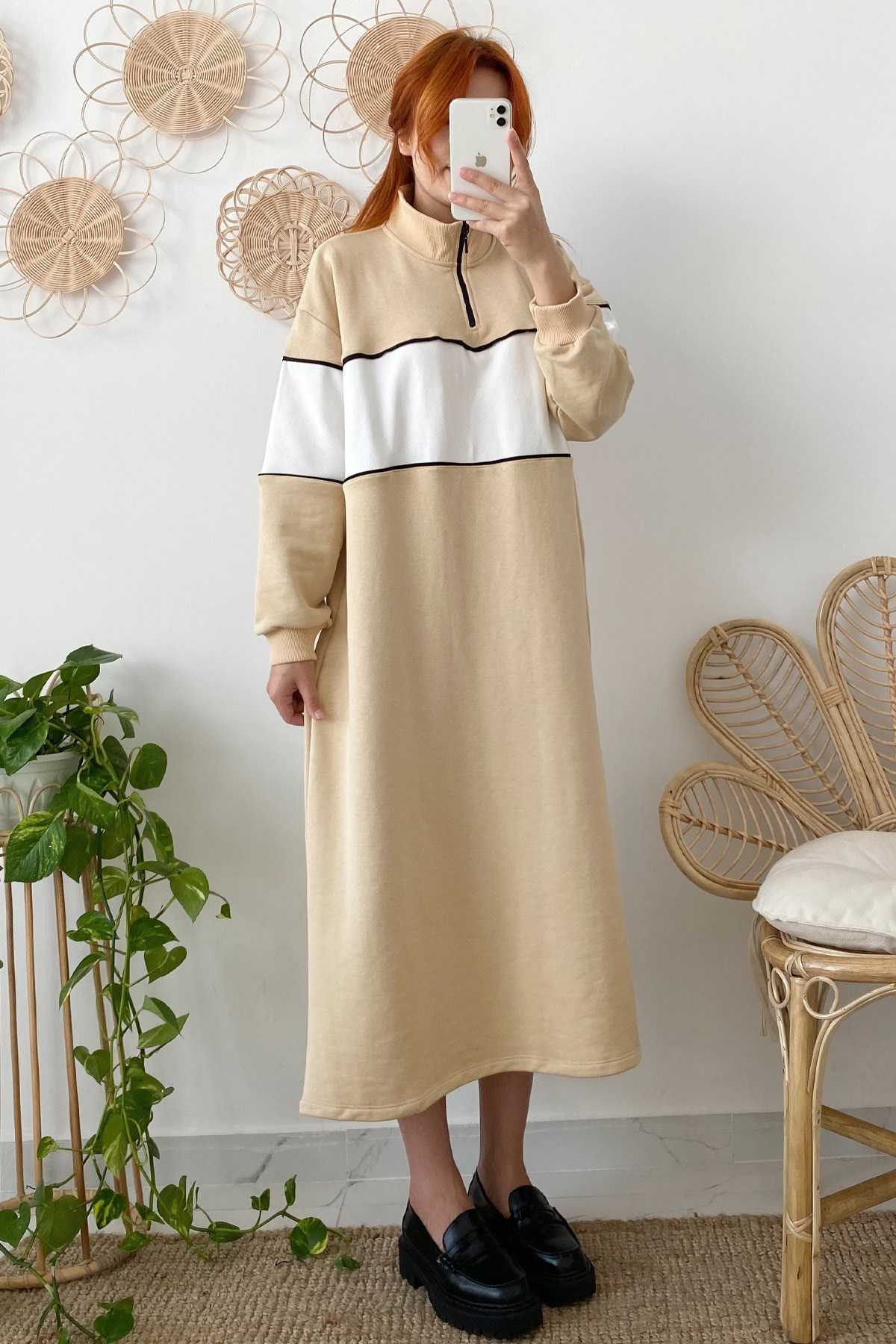 Moca Trend Tekstil Sweat Elbise Modelleri