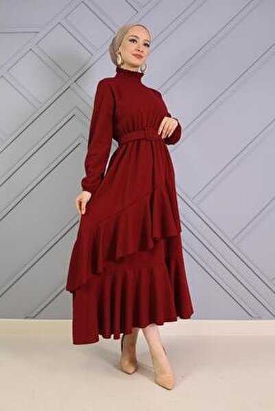 Bess Store Tesettür Volanlı Elbise Modelleri